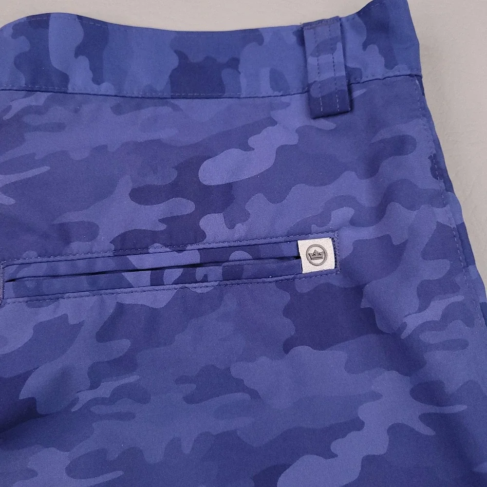 Peter Millar Shorts Mens 36 Navy Camo Performance Golf Stretch Crown Sport
